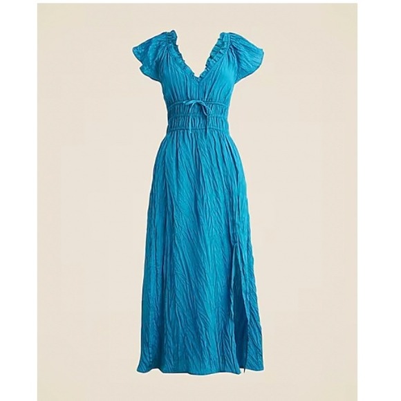J. Crew Dresses & Skirts - J.Crew Tall Palermo Dress in Viscose-Blend Crinkle - Size‎ Tall Medium